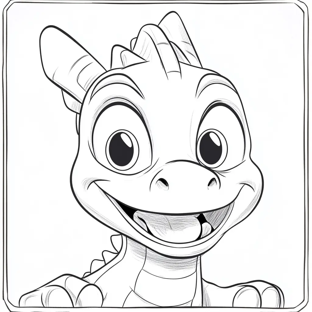Dibujos de dragones para colorear | CARICATURA DE DRAGÓN