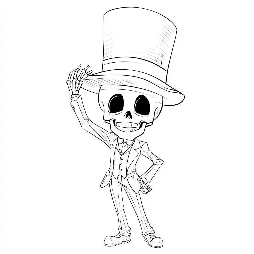 Dibujos de Halloween para colorear | ESQUELETO CABALLERO Dibujos de Halloween para colorear | ESQUELETO CABALLERO