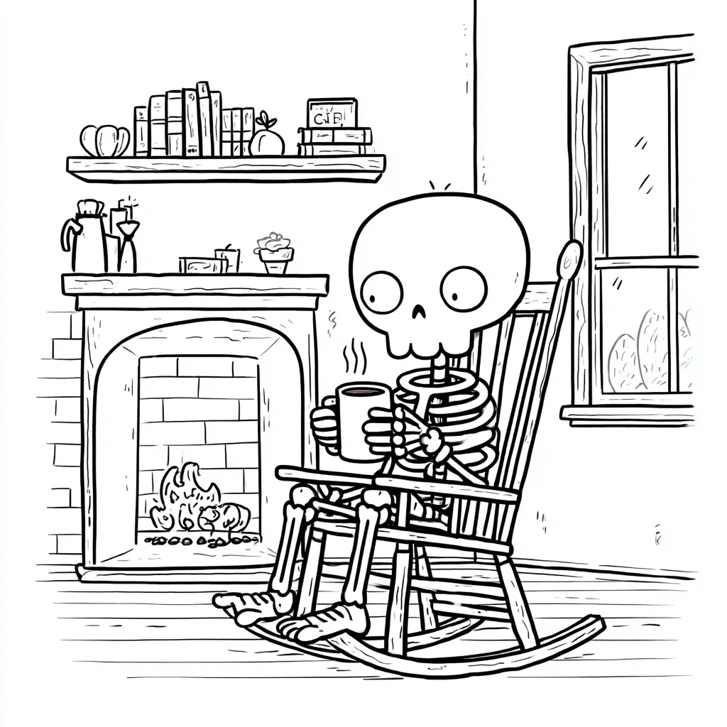 Dibujos de Halloween para colorear | ESQUELETO EN CASA Dibujos de Halloween para colorear | ESQUELETO EN CASA