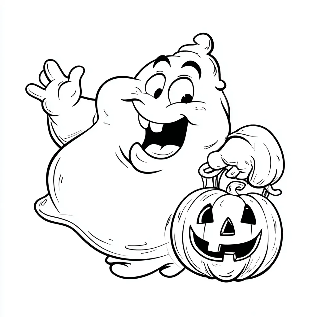 Dibujos de Halloween para colorear | EL FANTASMA HALLOWEEN Dibujos de Halloween para colorear | EL FANTASMA HALLOWEEN
