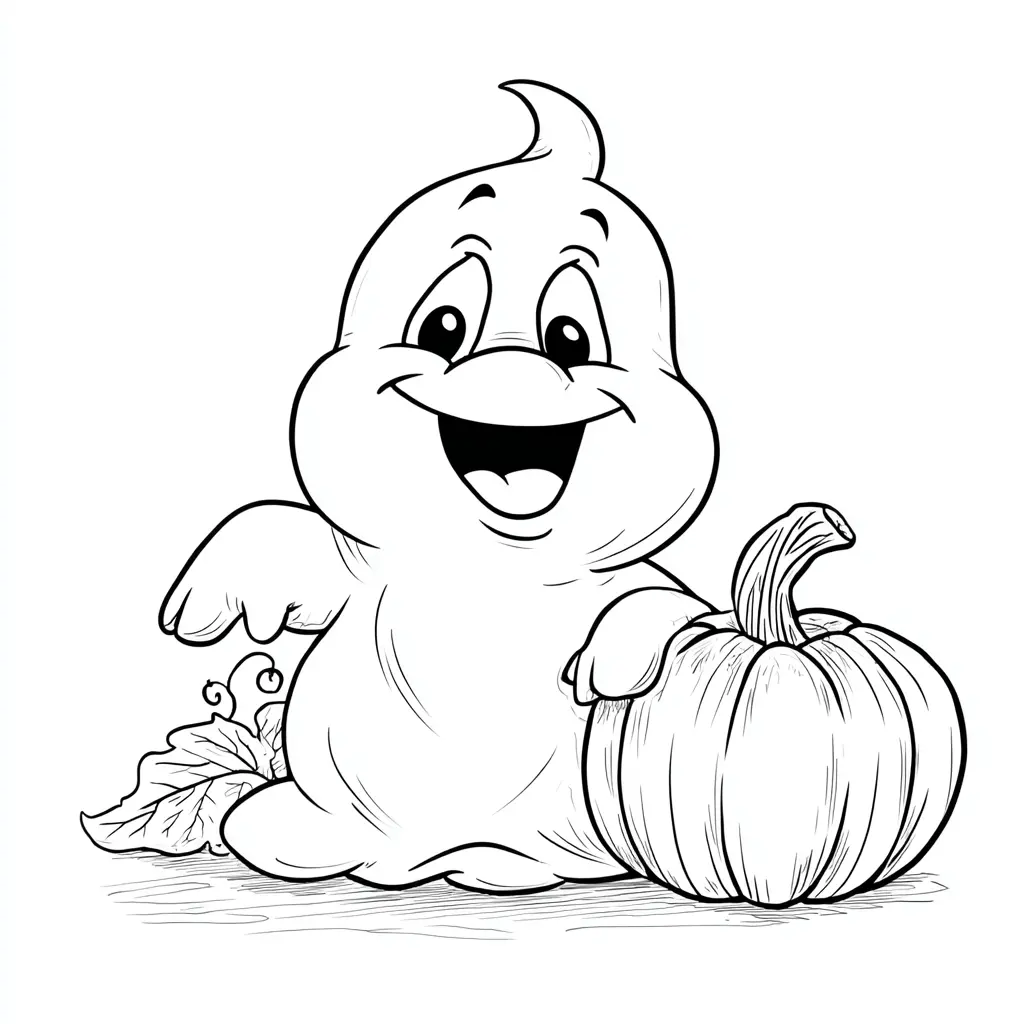 Dibujos de Halloween para colorear | UN PEQUEÑO FANTASMA Dibujos de Halloween para colorear | UN PEQUEÑO FANTASMA