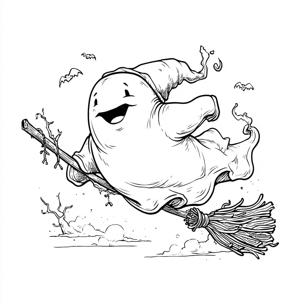 Dibujos de Halloween para colorear | FANTASMA VELOZ Dibujos de Halloween para colorear | FANTASMA VELOZ