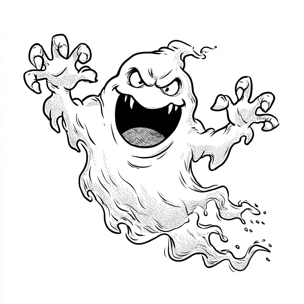 Dibujos de Halloween para colorear | FANTASMA DEL TERROR Dibujos de Halloween para colorear | FANTASMA DEL TERROR