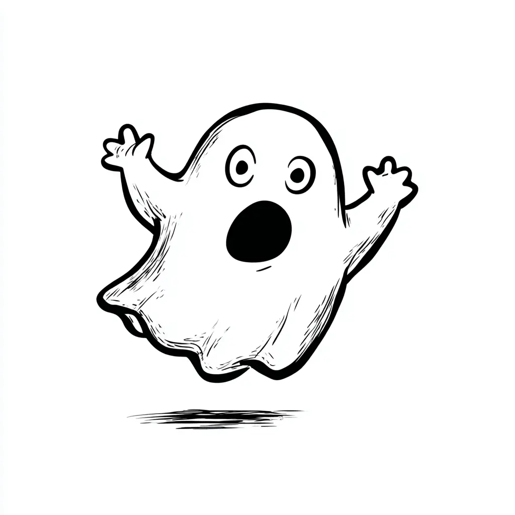 Dibujos de Halloween para colorear | FANTASMA SUSTO Dibujos de Halloween para colorear | FANTASMA SUSTO