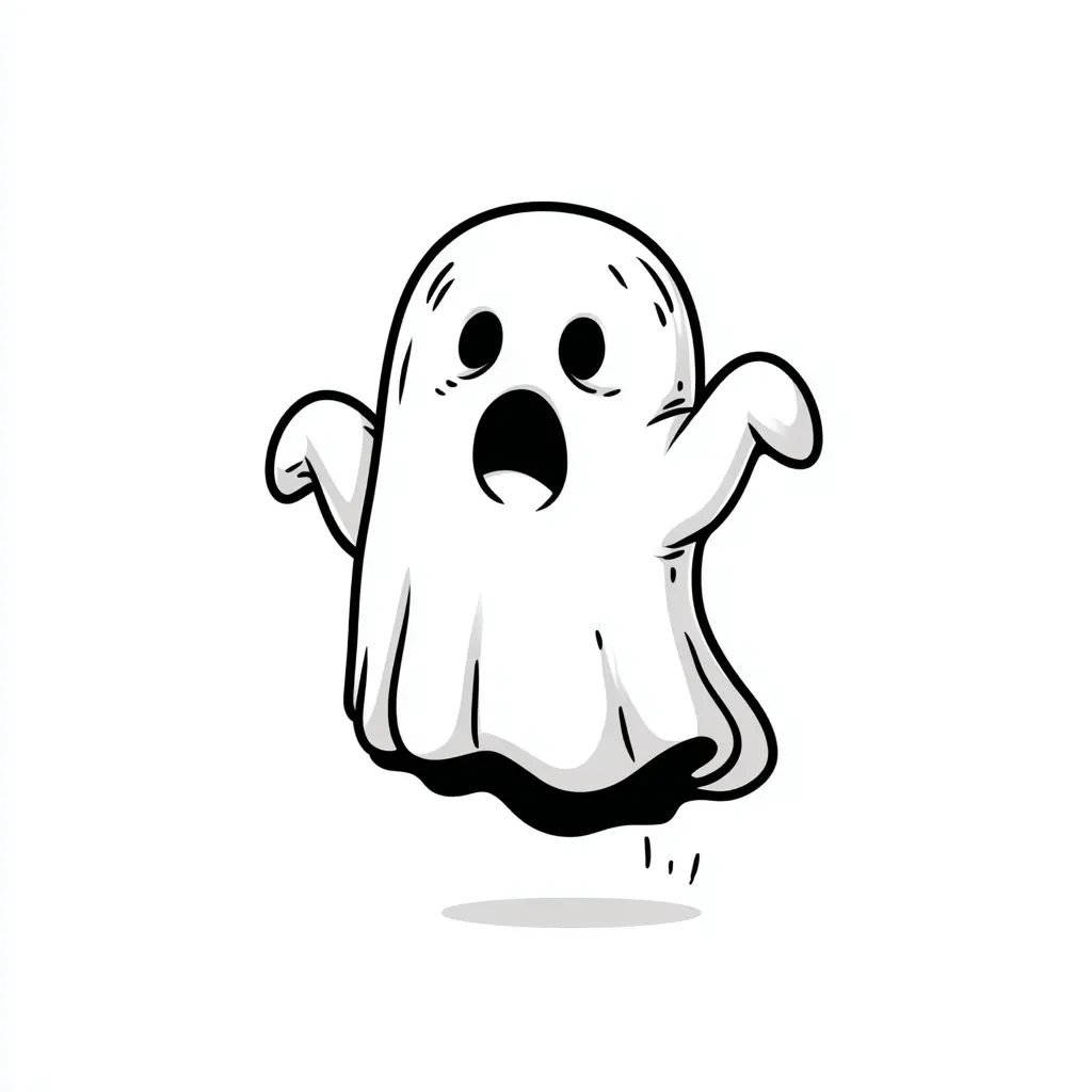 Dibujos de Halloween para colorear | FANTASMA SORPRENDIDO Dibujos de Halloween para colorear | FANTASMA SORPRENDIDO