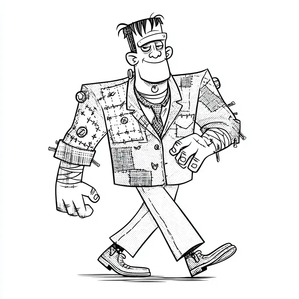 Dibujos de Halloween para colorear | FRANKENSTEIN MODELO Dibujos de Halloween para colorear | FRANKENSTEIN MODELO