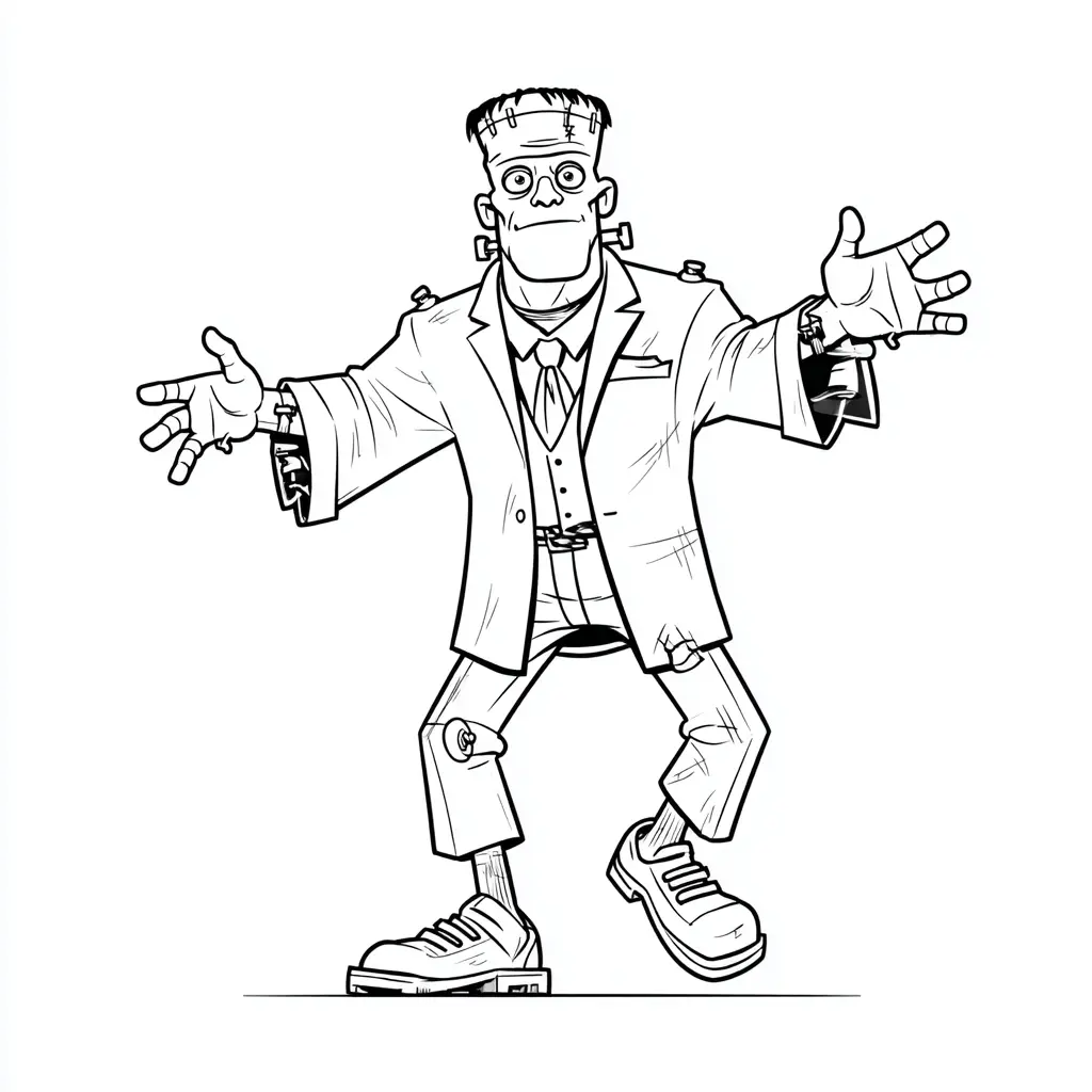 Dibujos de Halloween para colorear | FRANKENSTEIN CORDIAL Dibujos de Halloween para colorear | FRANKENSTEIN CORDIAL