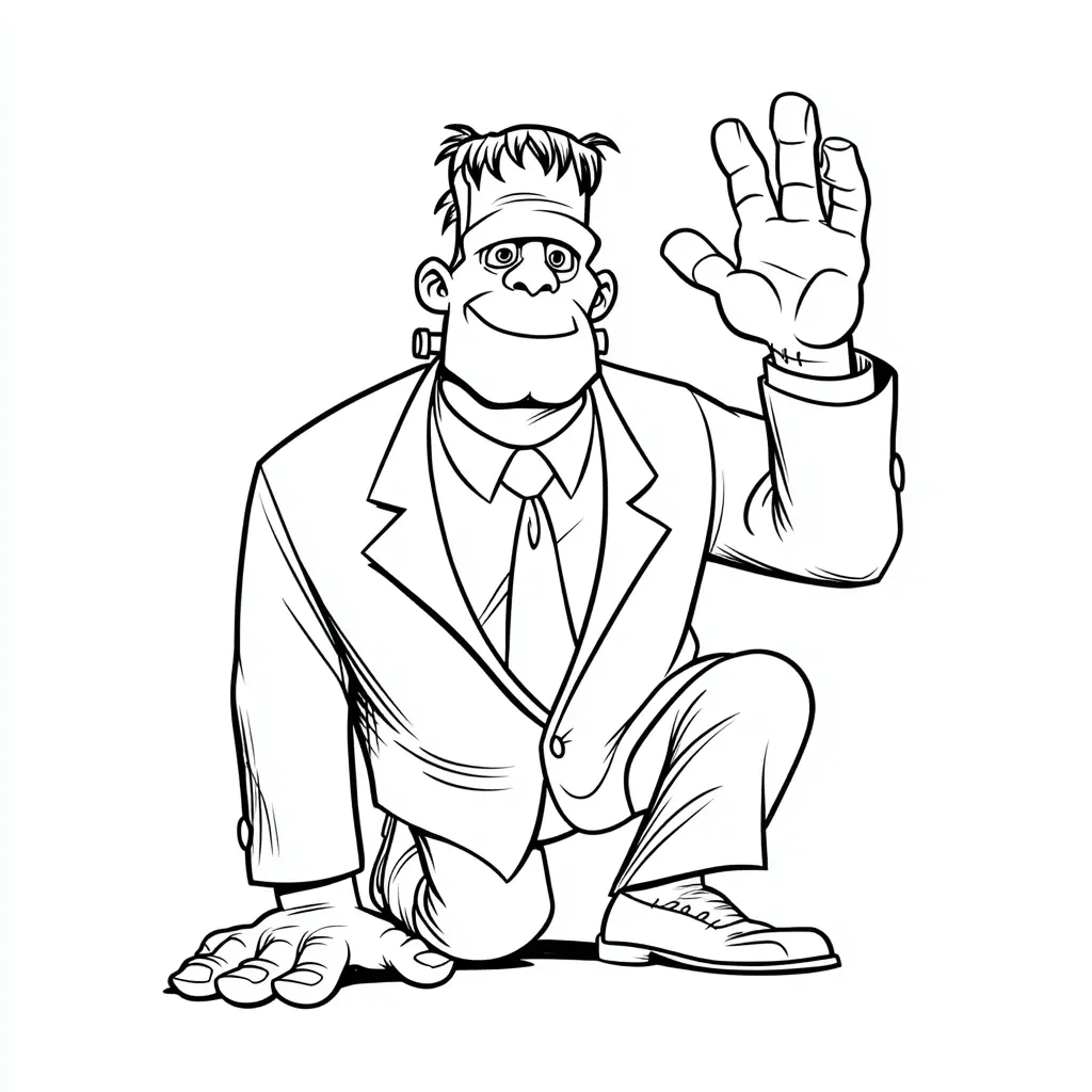 Dibujos de Halloween para colorear | FRANKENSTEIN CORDIAL Dibujos de Halloween para colorear | FRANKENSTEIN CORDIAL