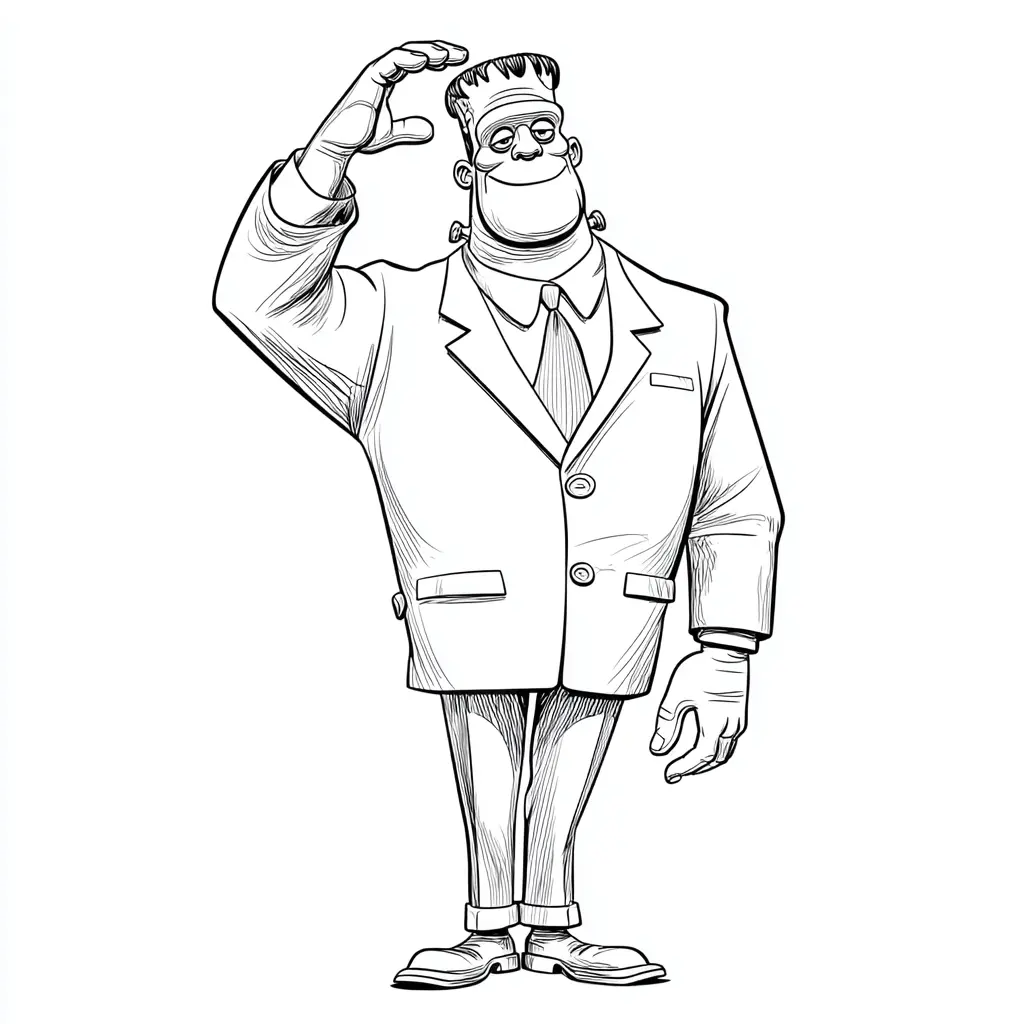 Dibujos de Halloween para colorear | FRANKENSTEIN EL GRANDE Dibujos de Halloween para colorear | FRANKENSTEIN EL GRANDE