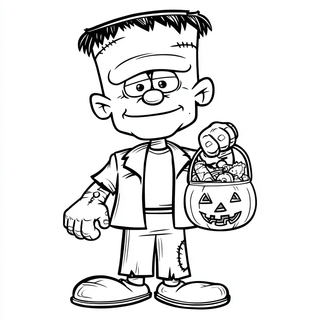 Dibujos de Halloween para colorear | PEQUEÑO FRANKENSTEIN HALLOWEEN Dibujos de Halloween para colorear | PEQUEÑO FRANKENSTEIN HALLOWEEN