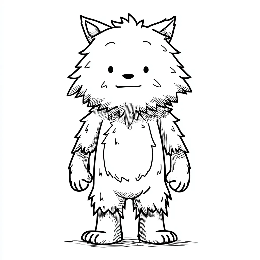 Dibujos de Halloween para colorear | PEQUEÑO HOMBRE LOBO Dibujos de Halloween para colorear | PEQUEÑO HOMBRE LOBO