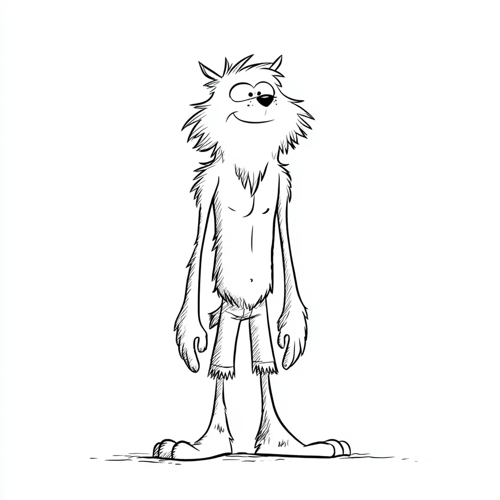 Dibujos de Halloween para colorear | HOMBRE LOBO CÓMICO Dibujos de Halloween para colorear | HOMBRE LOBO CÓMICO