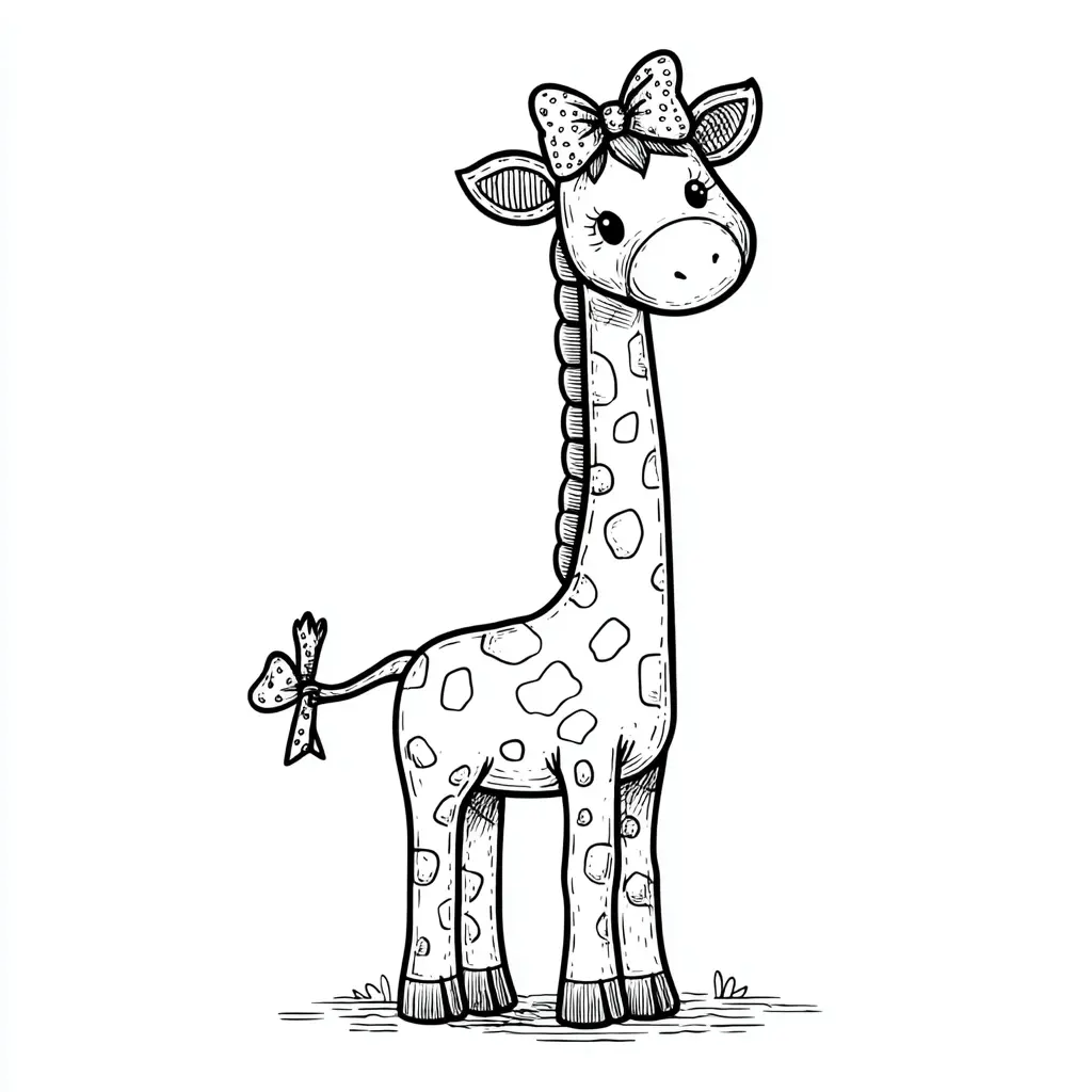 Dibujos de jirafas para colorear | JIRAFA PRESUMIDA | Minenito