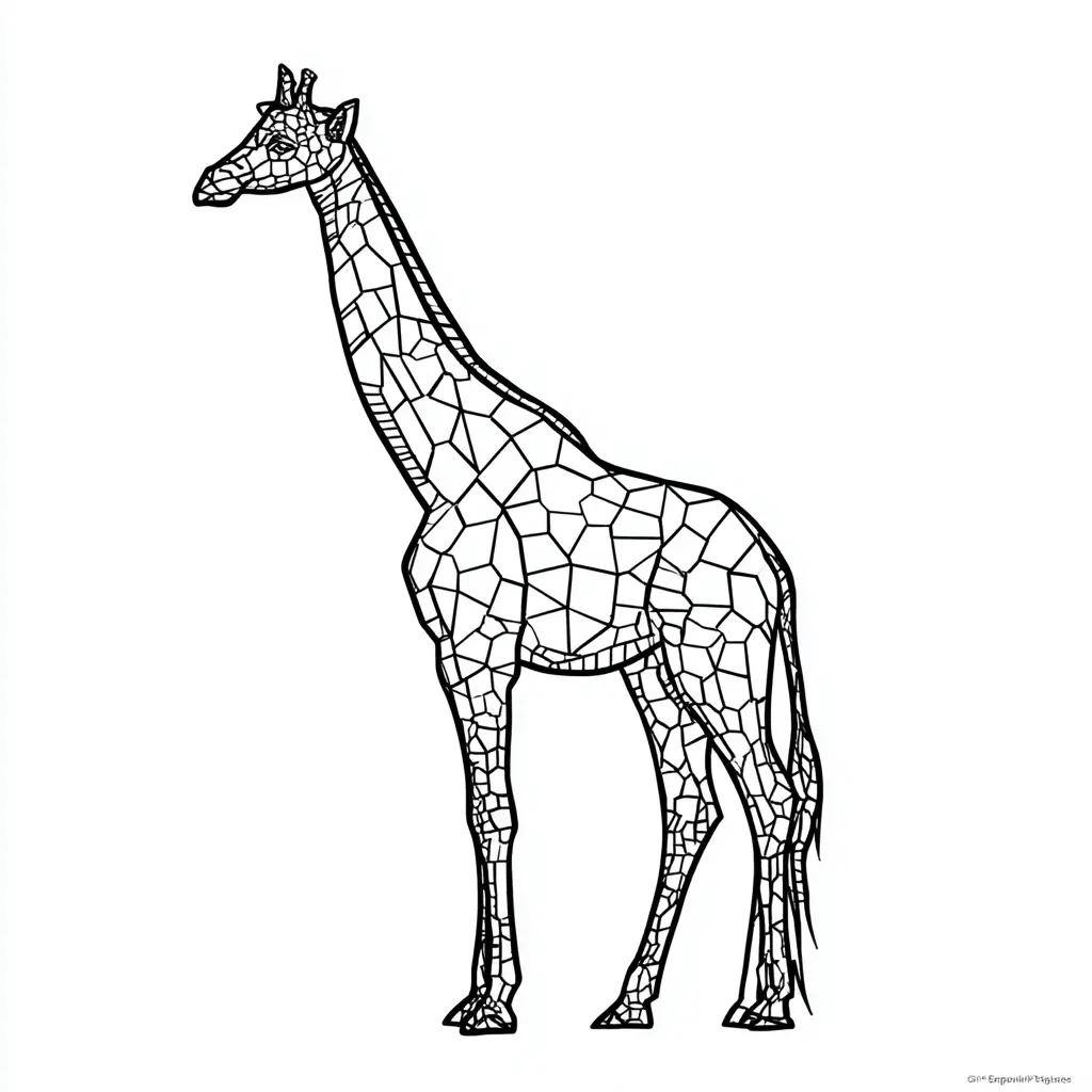 Dibujos de jirafas para colorear | JIRAFA ARTÍSTICA | Minenito