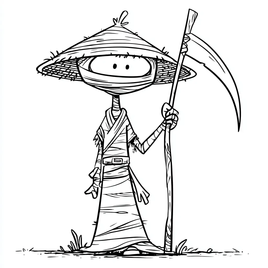 Dibujos de Halloween para colorear | MOMIA DE LA SIEMBRA Dibujos de Halloween para colorear | MOMIA DE LA SIEMBRA