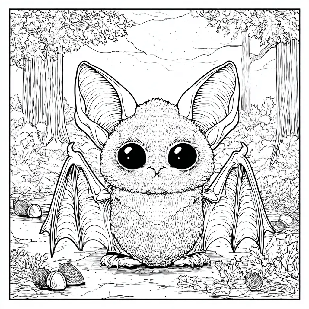 Dibujos de Halloween para colorear | MURCIÉLAGO DE OJOS NEGROS Dibujos de Halloween para colorear | MURCIÉLAGO DE OJOS NEGROS