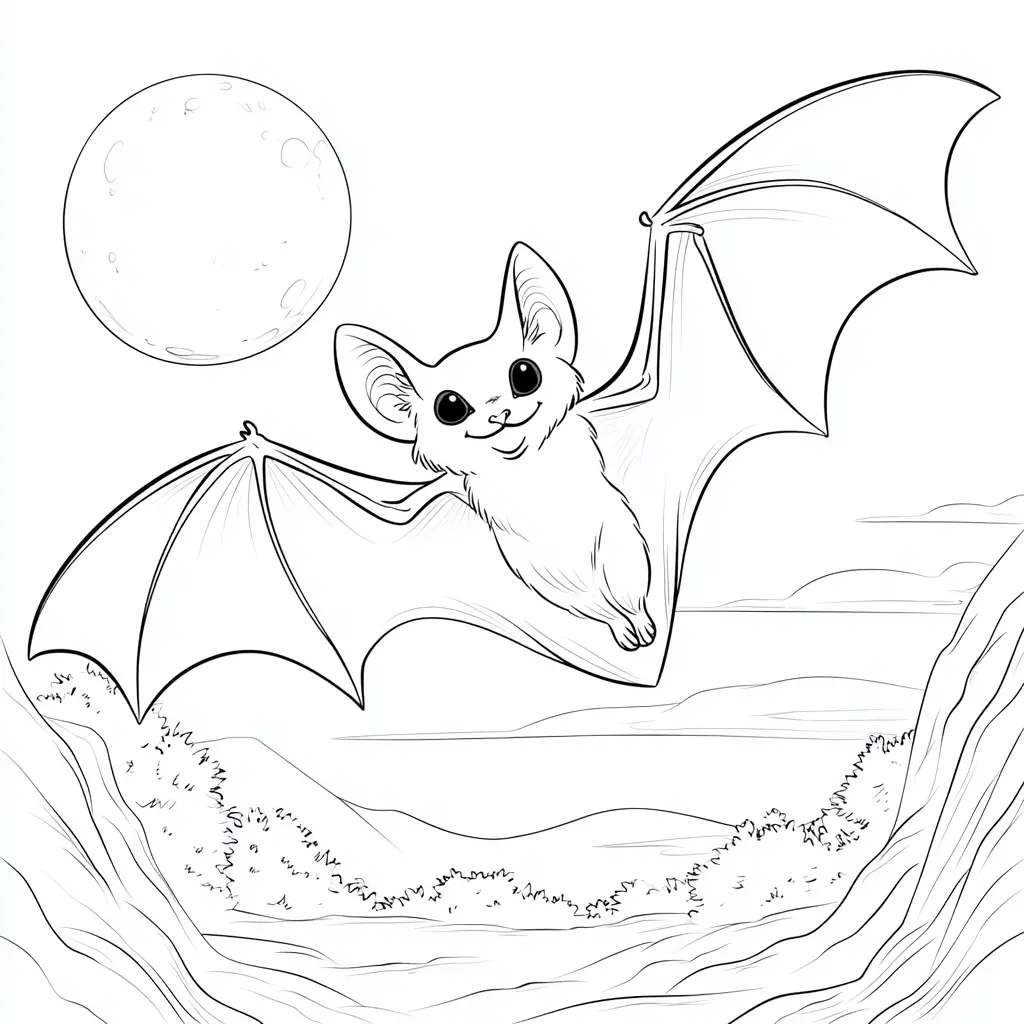 Dibujos de Halloween para colorear | MURCIÉLAGO FELIZ Dibujos de Halloween para colorear | MURCIÉLAGO FELIZ