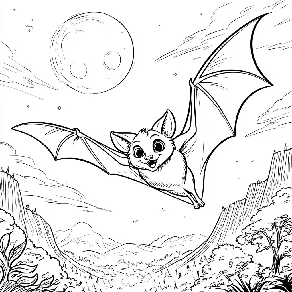 Dibujos de Halloween para colorear | MURCIÉLAGO VELOZ Dibujos de Halloween para colorear | MURCIÉLAGO VELOZ