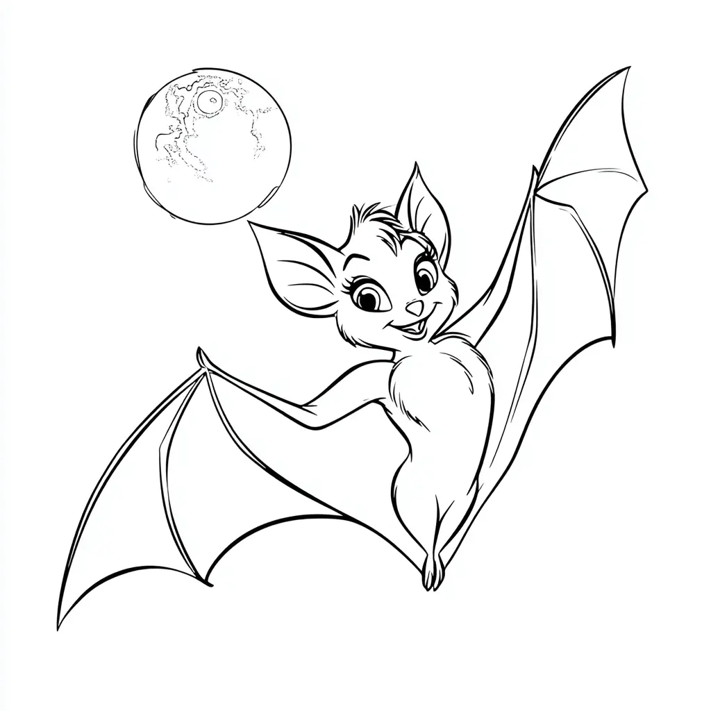 Dibujos de Halloween para colorear | POSE DE MURCIÉLAGO HEMBRA Dibujos de Halloween para colorear | POSE DE MURCIÉLAGO HEMBRA