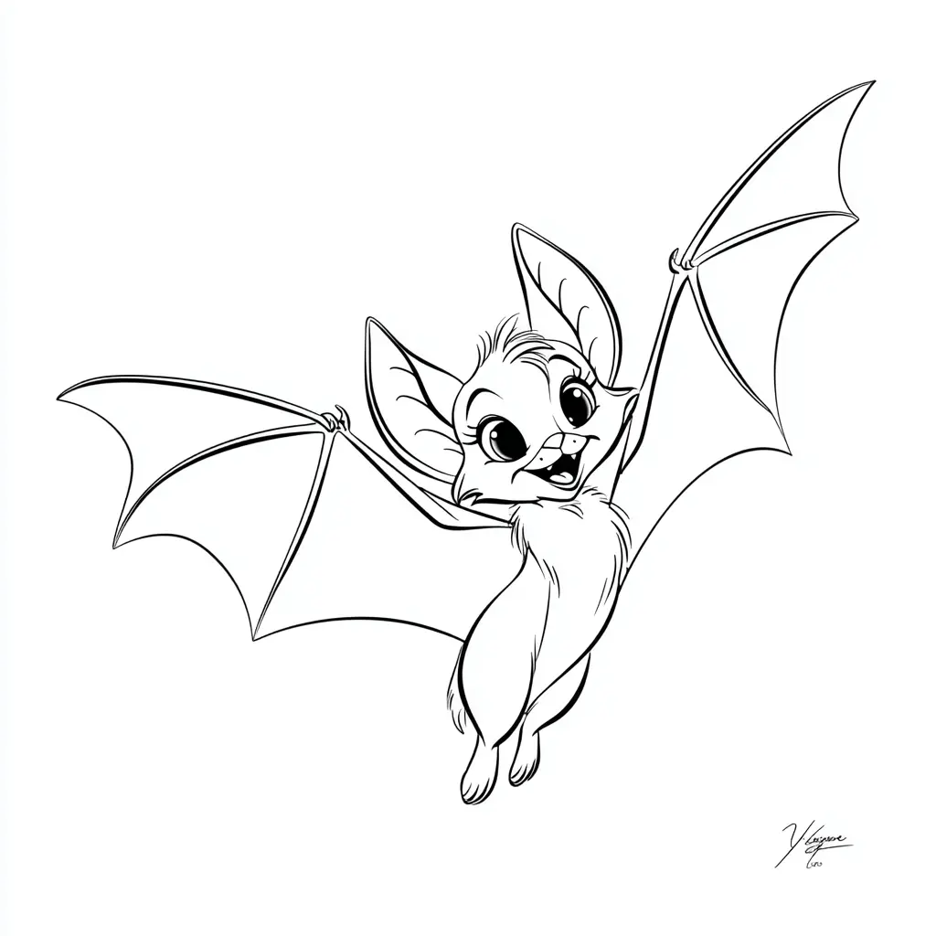 Dibujos de Halloween para colorear | GRACIOSA HEMBRA MURCIÉLAGO Dibujos de Halloween para colorear | GRACIOSA HEMBRA MURCIÉLAGO