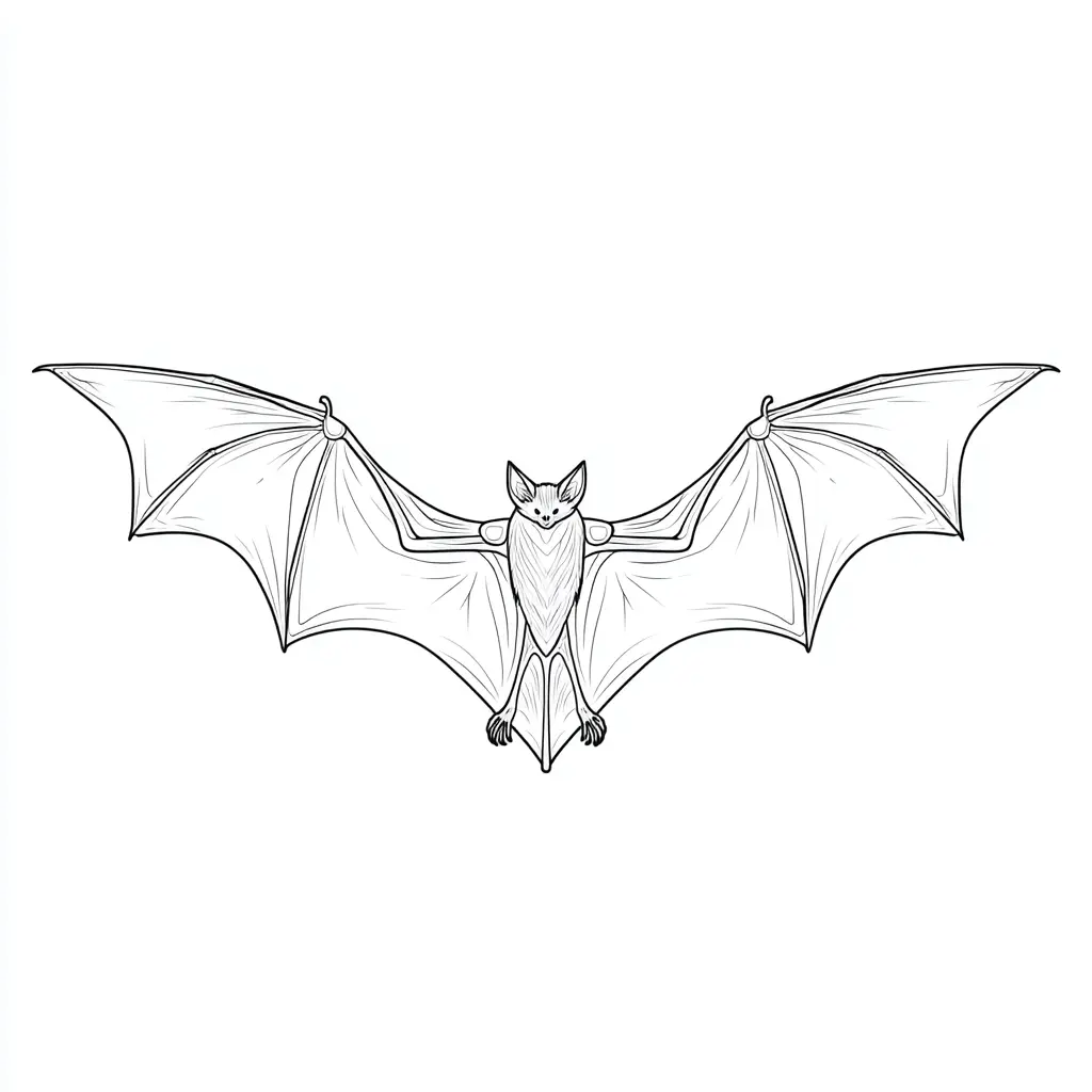 Dibujos de Halloween para colorear | MURCIÉLAGO DE ALAS GRANDES Dibujos de Halloween para colorear | MURCIÉLAGO DE ALAS GRANDES