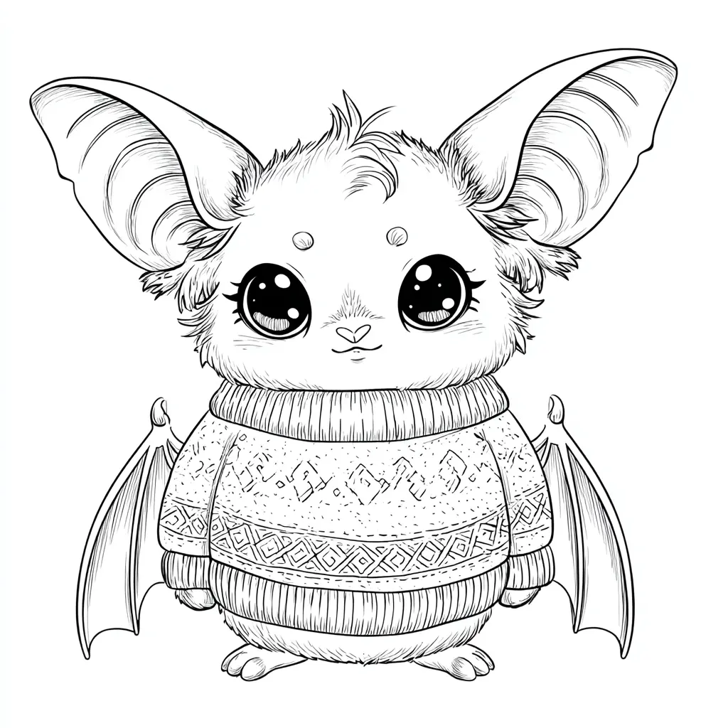 Dibujos de Halloween para colorear | MURCIÉLAGO CON JERSEY Dibujos de Halloween para colorear | MURCIÉLAGO CON JERSEY