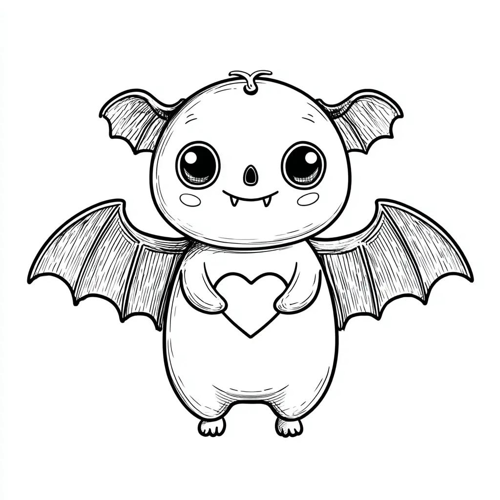 Dibujos de Halloween para colorear | MURCIÉLAGO CON AMOR Dibujos de Halloween para colorear | MURCIÉLAGO CON AMOR