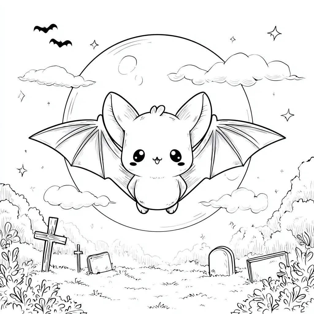 Dibujos de Halloween para colorear | MURCIÉLAGO INFANTIL Dibujos de Halloween para colorear | MURCIÉLAGO INFANTIL