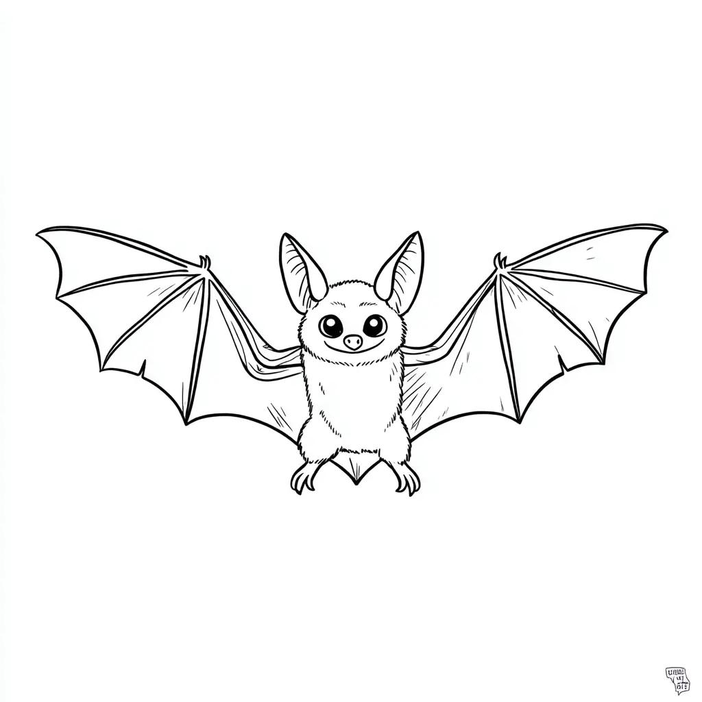 Dibujos de Halloween para colorear | MURCIÉLAGO SIMPÁTICO Dibujos de Halloween para colorear | MURCIÉLAGO SIMPÁTICO