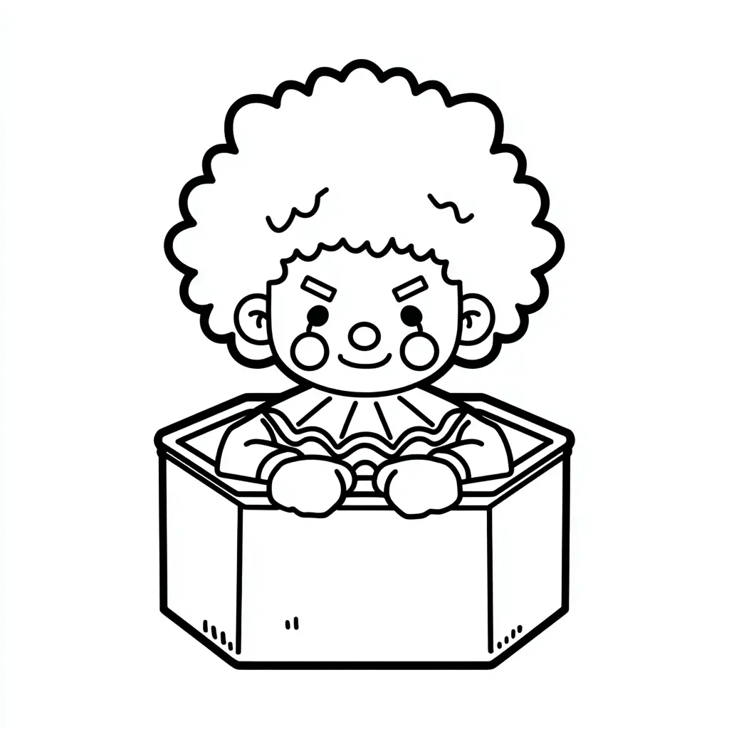 Dibujos de Halloween para colorear | PAYASO CHIBI CON PELO RIZADO Dibujos de Halloween para colorear | PAYASO CHIBI CON PELO RIZADO