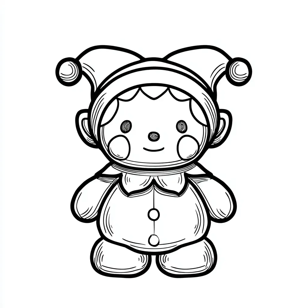 Dibujos de Halloween para colorear | PAYASO CHIBI BEBÉ Dibujos de Halloween para colorear | PAYASO CHIBI BEBÉ