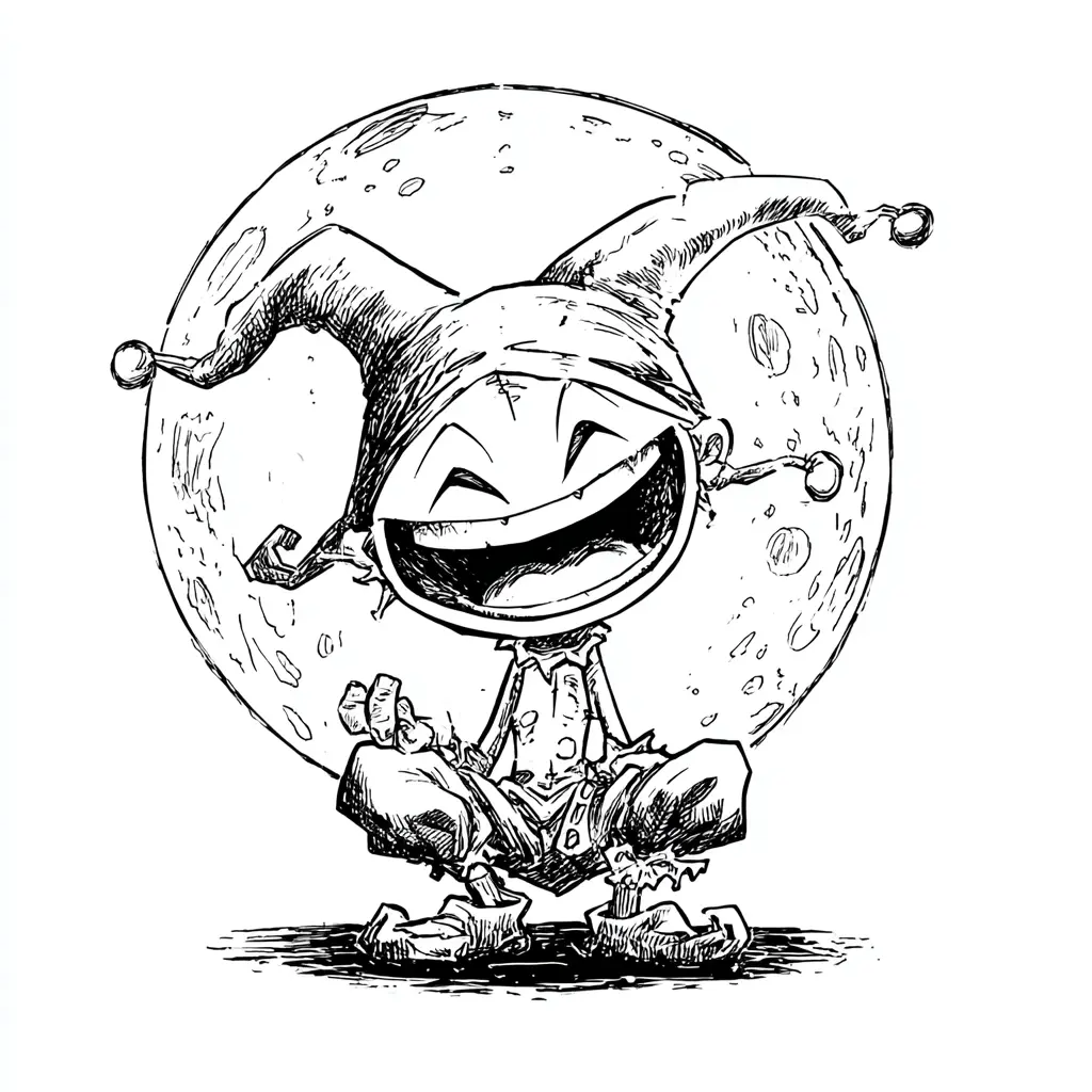 Dibujos de Halloween para colorear | PAYASO CHIBI DE LA LUNA Dibujos de Halloween para colorear | PAYASO CHIBI DE LA LUNA