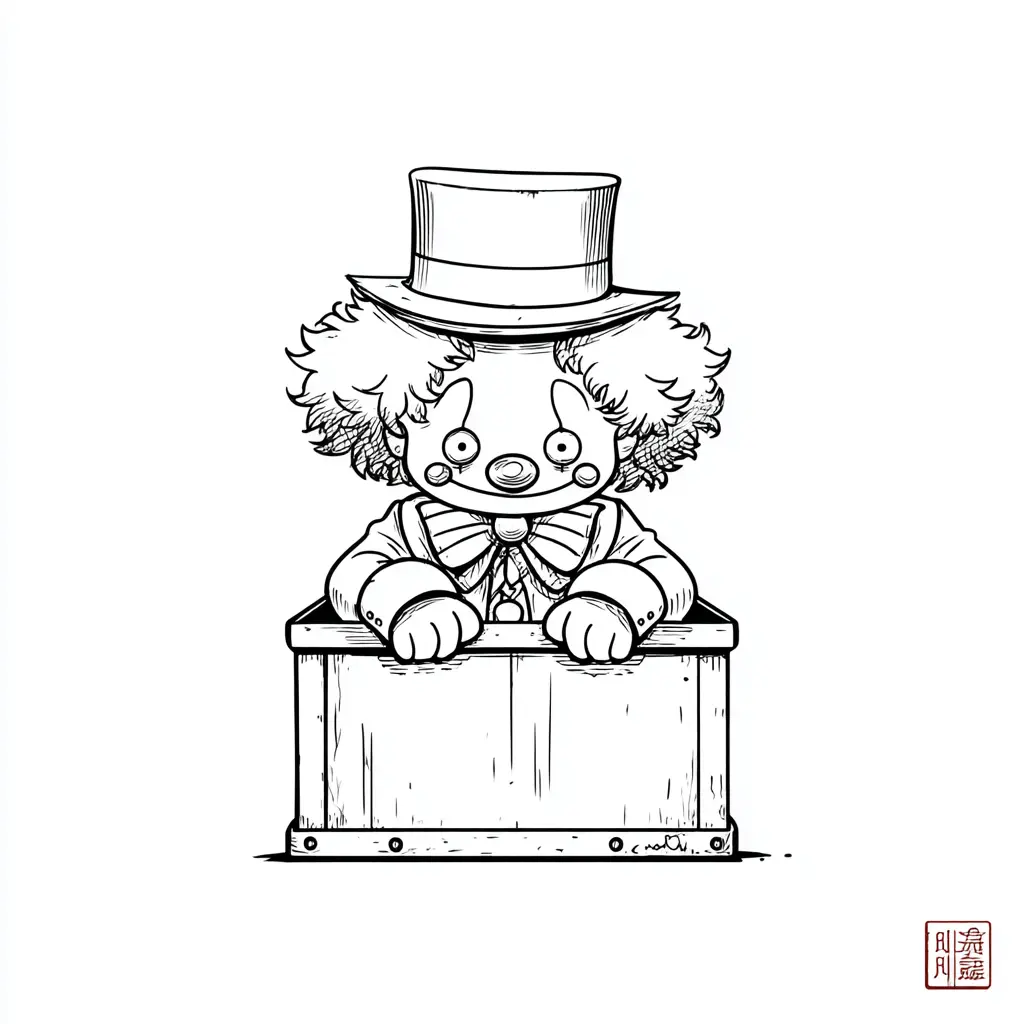 Dibujos de Halloween para colorear | PAYASO CHIBI CON SOMBRERO Dibujos de Halloween para colorear | PAYASO CHIBI CON SOMBRERO