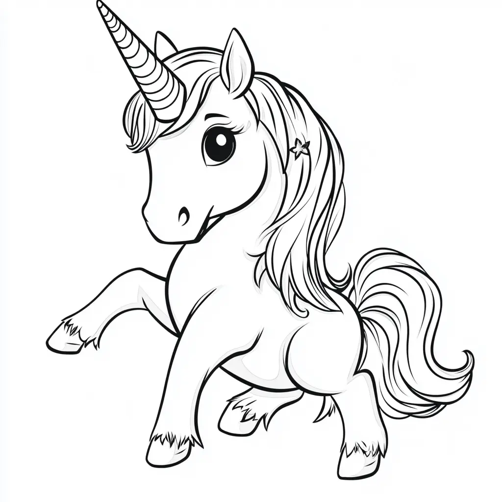 Dibujos de unicornios para colorear | UNICORNIO DE COLORES MÁGICOS
