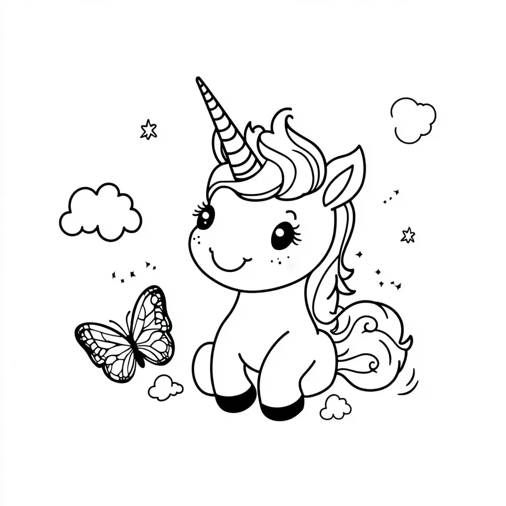 Dibujos de unicornios para colorear | EL UNICORNIO FELIZ