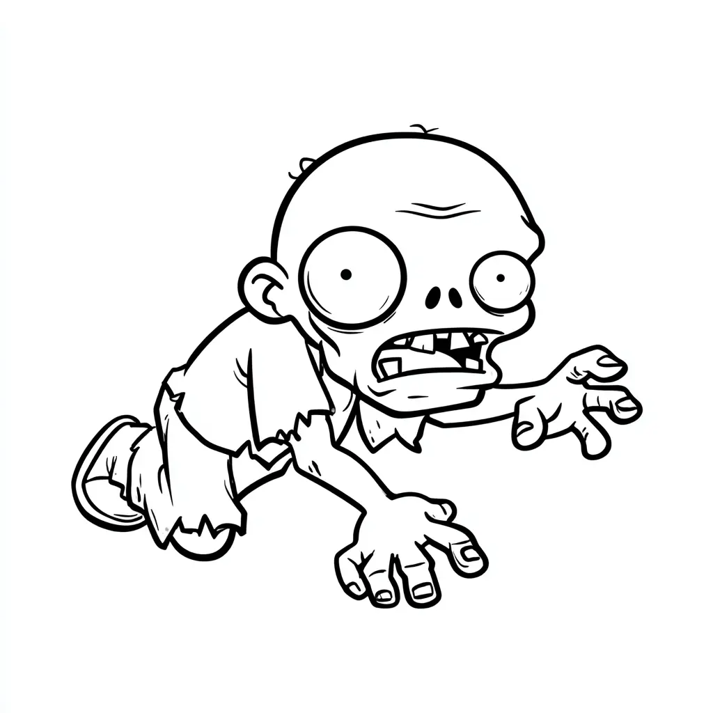 Dibujos de Halloween para colorear | ZOMBI PESADILLA Dibujos de Halloween para colorear | ZOMBI PESADILLA