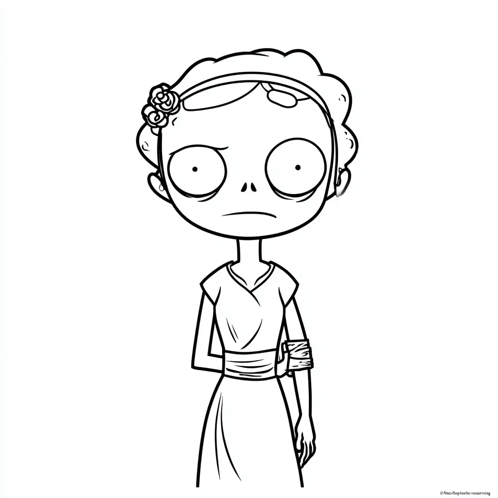 Dibujos de Halloween para colorear | ZOMBI DAMA Dibujos de Halloween para colorear | ZOMBI DAMA