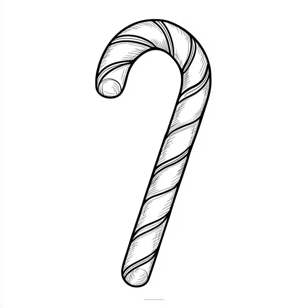 Dibujos de postres y dulces para colorear | DULCE DE BASTÓN