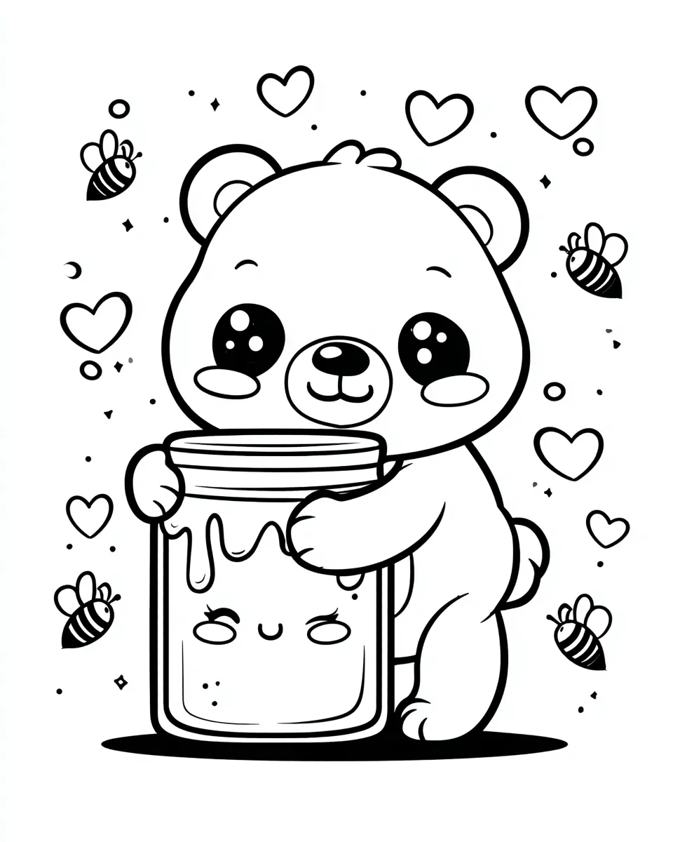 Dibujos de postres y dulces para colorear | OSITO Y MIEL FELICES