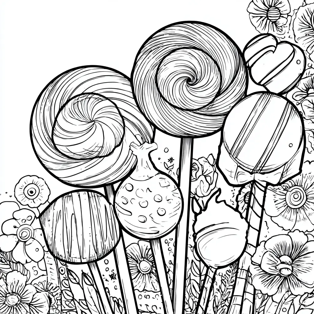 Dibujos de postres y dulces para colorear | EL JARDIN DE LAS PIRULETAS