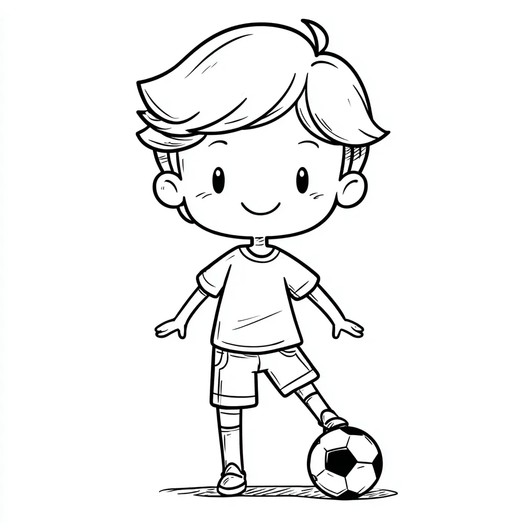 Dibujo de parada con balón para colorear