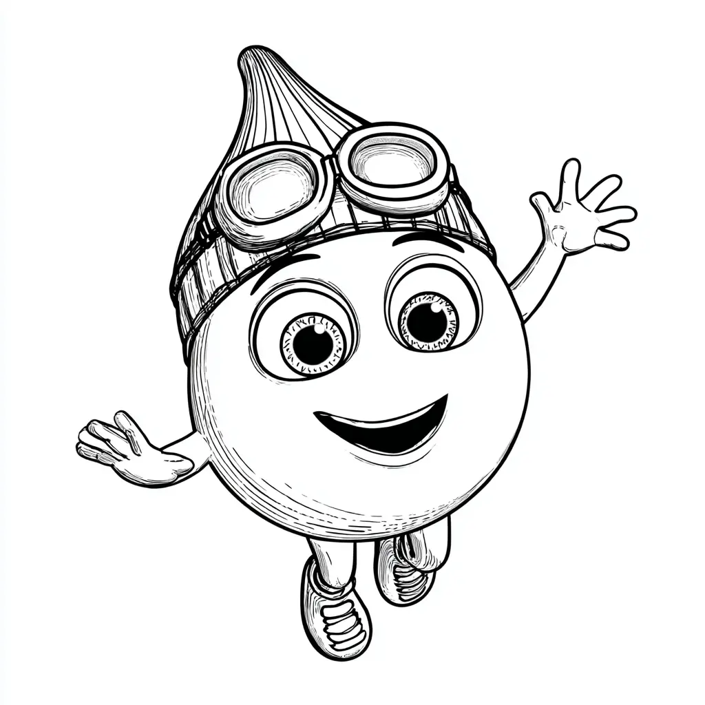 Dibujo de Gotita feliz para colorear Dibujo de Gotita feliz para colorear