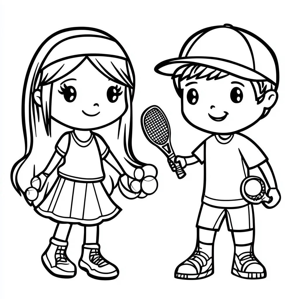 Dibujo compartir raqueta de tenis para colorear Dibujo compartir raqueta de tenis para colorear