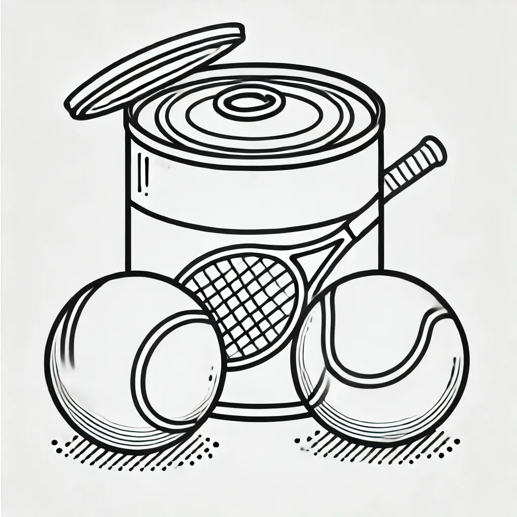 Dibujo el kit de tenis para colorear Dibujo el kit de tenis para colorear