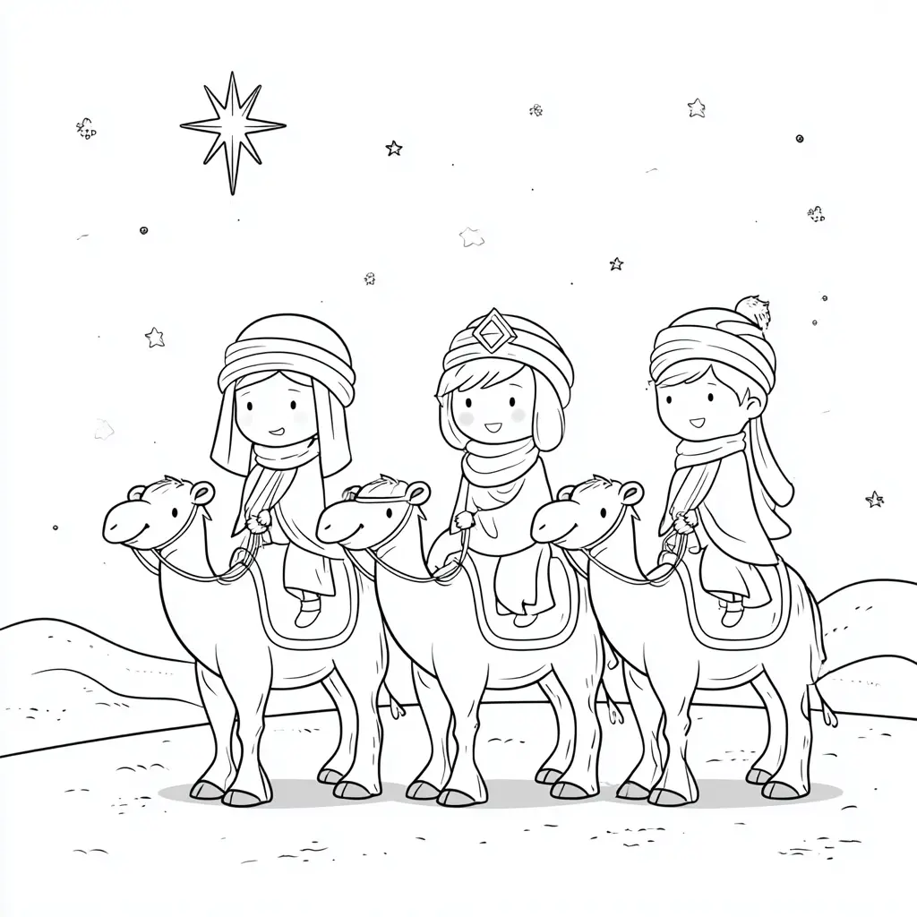 Dibujo de En busca del rey de Reyes para colorear
