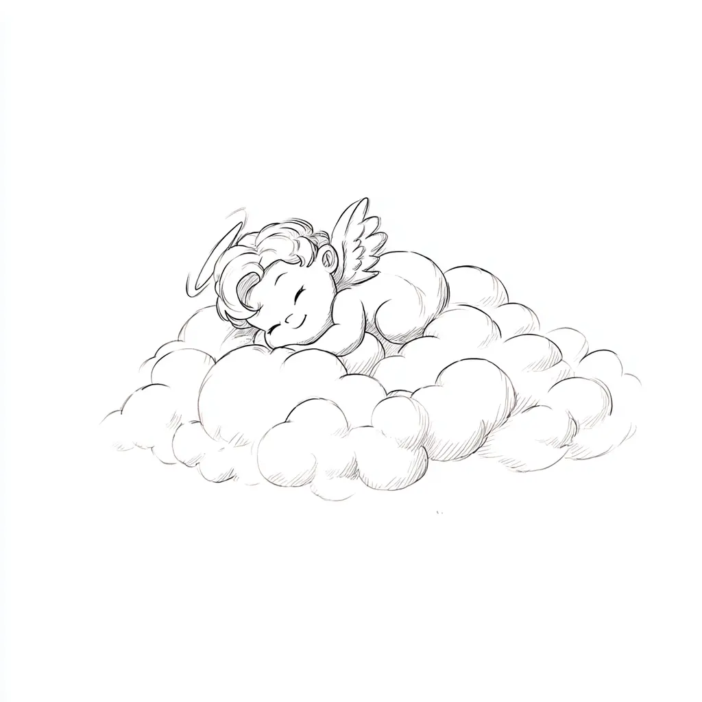 Dibujo de Paz celestial para colorear