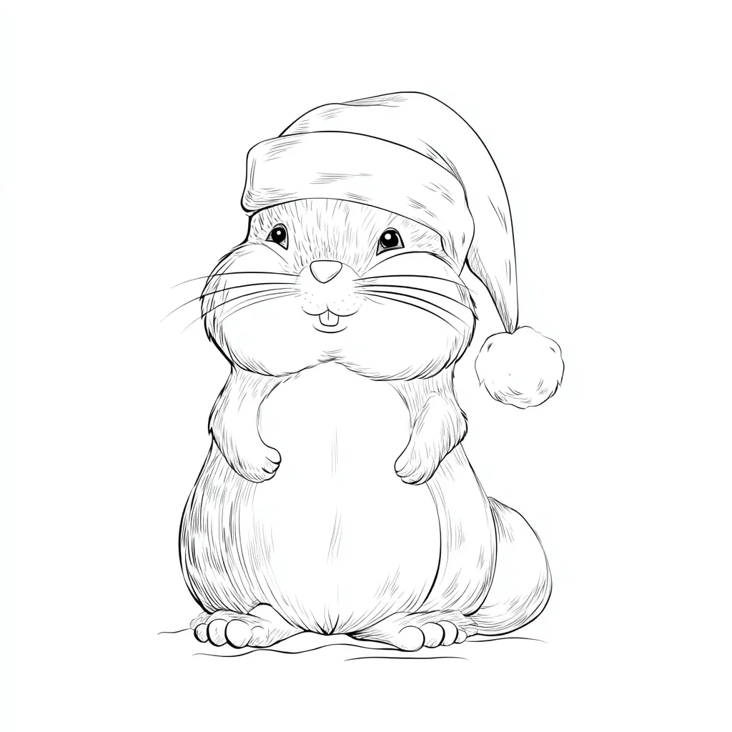 Dibujo de ardillita con la panza llena para colorear Dibujo de ardillita con la panza llena para colorear