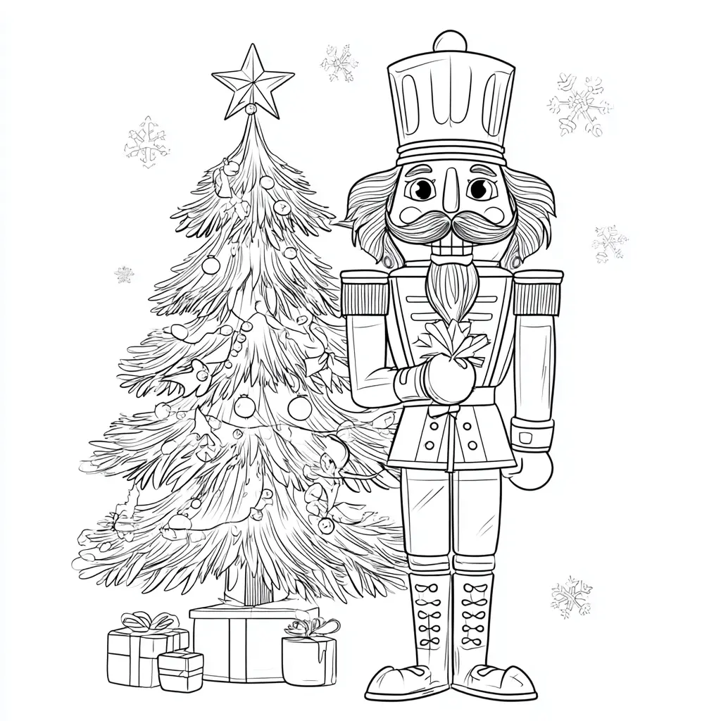 Dibujo de el cascanueces guardián para colorear Dibujo de el cascanueces guardián para colorear