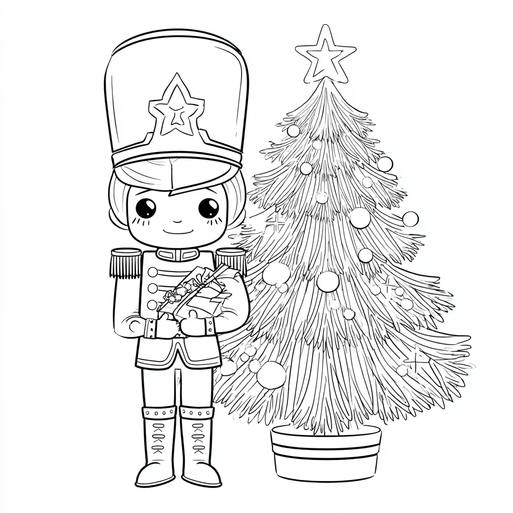 Dibujo de cascanueces jóven para colorear Dibujo de cascanueces joven para colorear