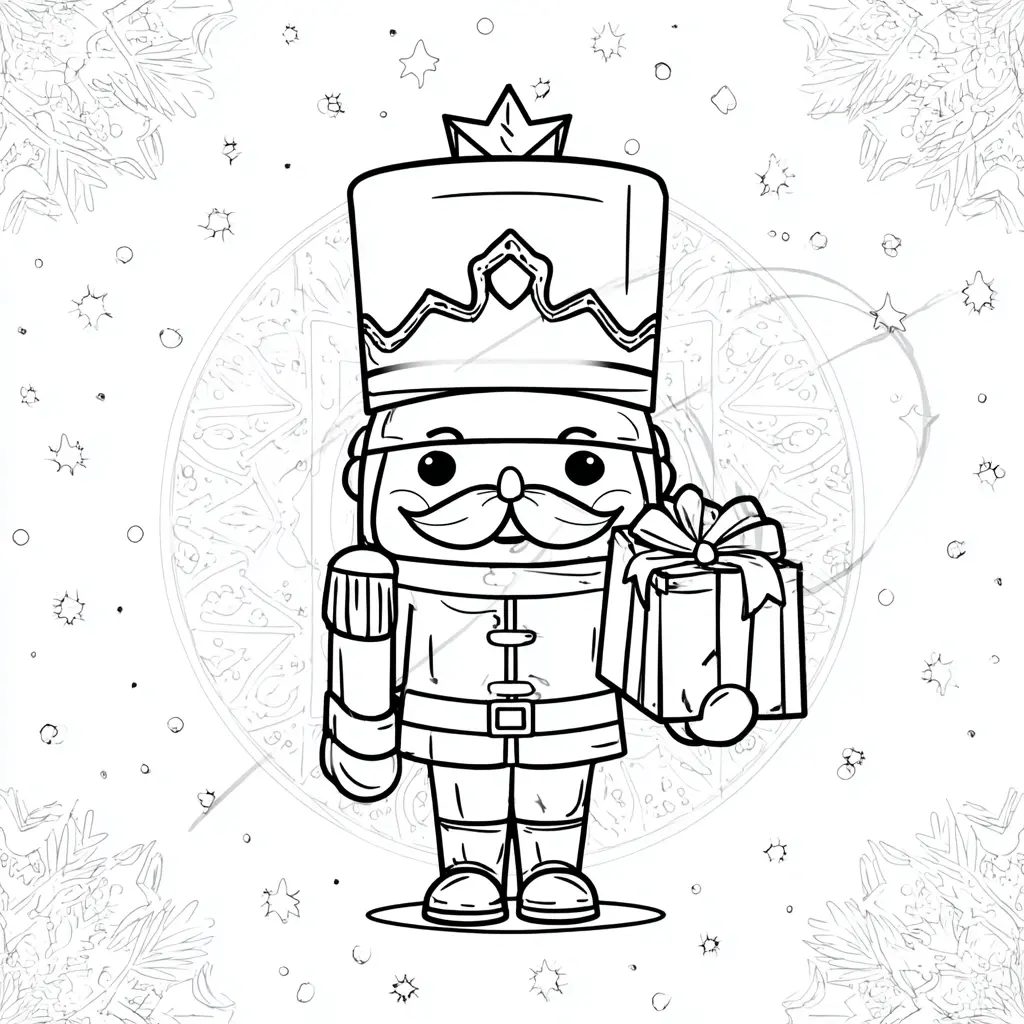 Dibujo de cascanueces diminuto para colorear Dibujo de cascanueces diminuto para colorear